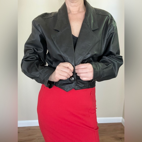 Wilsons Leather Vintage Leather Cropped Jacket - Picture 6 of 15